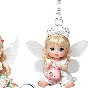 Butterfly baby bag/purse charm Keychain